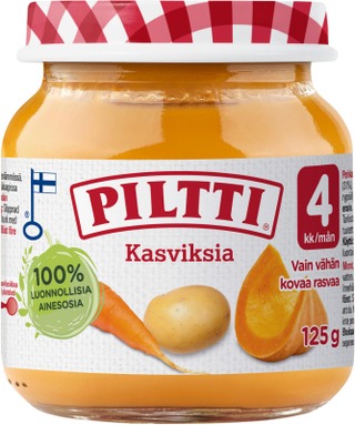Piltti vegetables 125g 4 months 